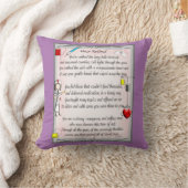 ナースカン退職したバスアートポエムバイゲイルガベル,RNポポ クッション (ブランケット)