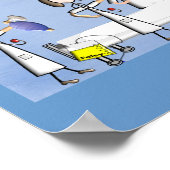 ナースキャンバスアート「思いやりと知恵」 ポスター (角)