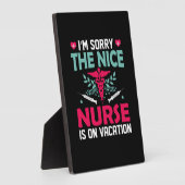 ナースギフトごめんいいナース フォトプラーク (側面)