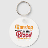 ナースギフトの私の血の看護 キーホルダー (正面)
