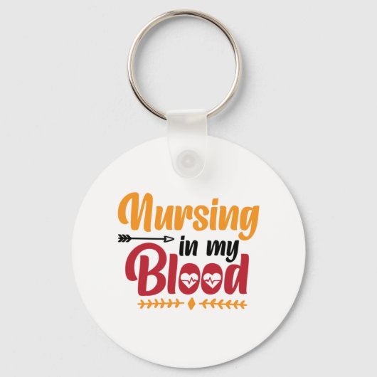 ナースギフトの私の血の看護 キーホルダー (正面)