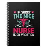 ナースギフトアイザゴメンザナイスナース ノートブック (正面)