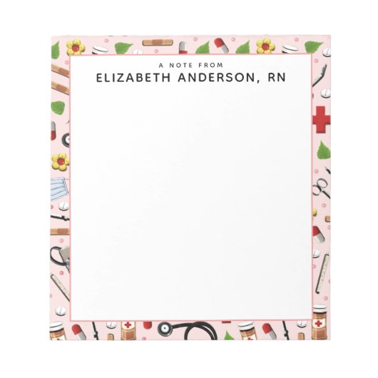 ナースギフトアイディア ノートパッド (正面)
