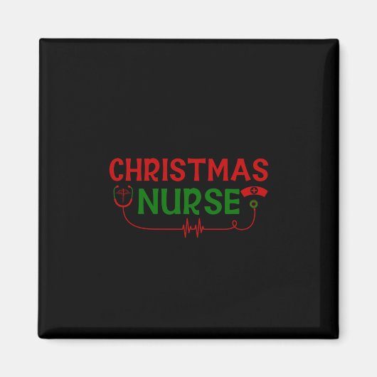ナースギフトクリスマスナース マグネット (正面)