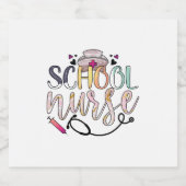 ナースギフトスクールナース スパークリングワインラベル (シングルラベル)