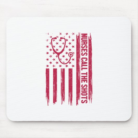 ナースギフトナースがショットを呼び出す マウスパッド (正面)