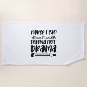 ナースギフトナーストラウマに対処できる ビーチタオル (正面)
