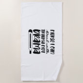 ナースギフトナーストラウマに対処できる ビーチタオル (正面)