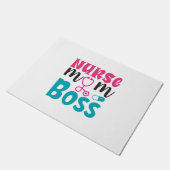 ナースギフトナースママボス ドアマット (アングル)