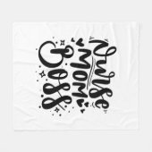 ナースギフトナースママボス フリースブランケット (正面(横))