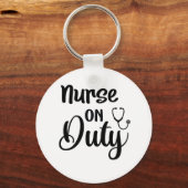 ナースギフトナース勤務中 キーホルダー (正面)