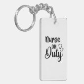 ナースギフトナース勤務中 キーホルダー (正面左)