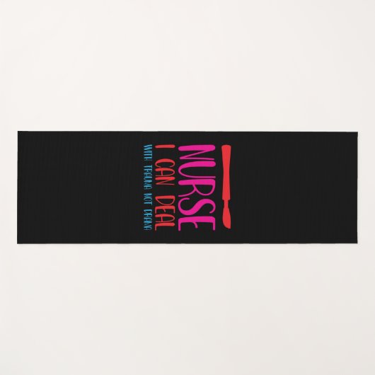 ナースギフトナース私が取引できる ヨガマット (正面(横))