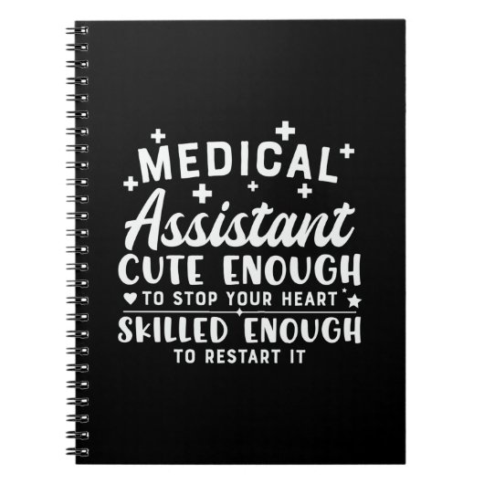 ナースギフトメディカルアシスタント可愛い ノートブック (正面)