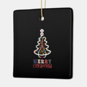 ナースギフトメリークリスマス セラミックオーナメント (左)