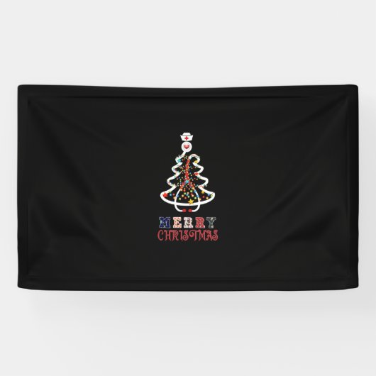 ナースギフトメリークリスマス 横断幕 (横)
