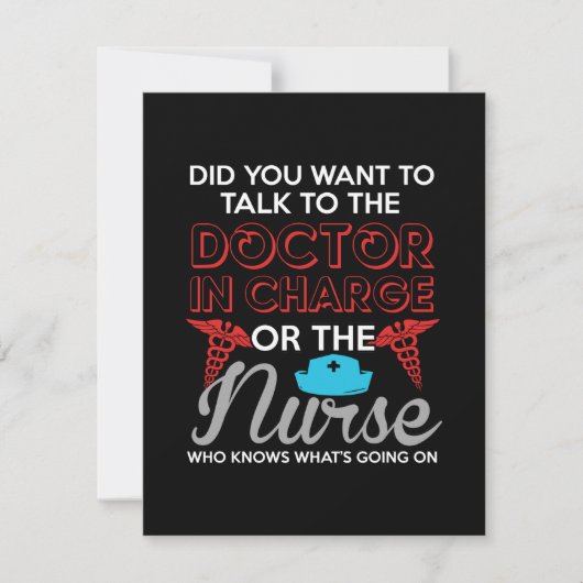 ナースギフト担当医又はナース ノートカード (正面)