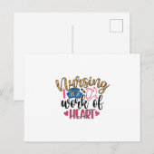 ナースギフト看護はハート ポストカード (正面/裏面)