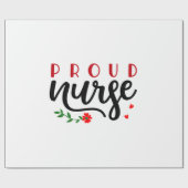 ナースギフト誇りを持ったナース ラッピングペーパー (フラット)