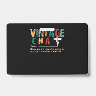 ナースギフト|ヴィンテージCNA意味のある贈り物 バッジ