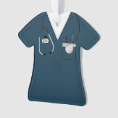 ナースギフト、看護学校卒業、聴診器 オーナメント (正面)