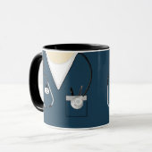 ナースギフト、看護学校卒業、聴診器 マグカップ (正面左)