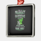 ナースギフト|私は薬局の技術者です メタルオーナメント (左)