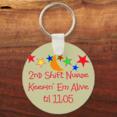 ナースギフト「第2シフトナース」 笑わされる キーホルダー (正面)