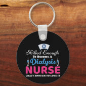 ナースギフトA透析ナース 熱狂する キーホルダー (正面)
