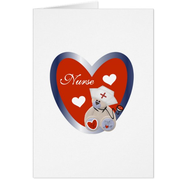 ナースクマハートTシャツとギフト (正面)