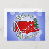 ナースクリスマスクリスマス シーズンポストカード (正面/裏面)