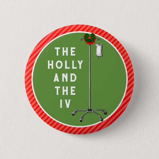 ナースクリスマスストッキングスタッファー 缶バッジ (正面)