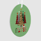 ナースクリスマスツリー聴診器RN LPNスクラブNURS オーナメント (正面)