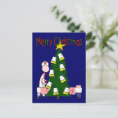 ナースクリスマスデザイン「メリークリスマス」 シーズンポストカード (スタンド正面)