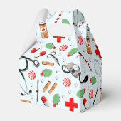 ナースクリスマスホリデー感謝 フェイバーボックス (裏面サイド)