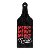 ナースクリスマスメリーナース授乳式ギフトホリデイ カッティングボード (正面)
