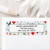 ナースクリスマス差出人住所ラベル ラベル (インサイチュ)