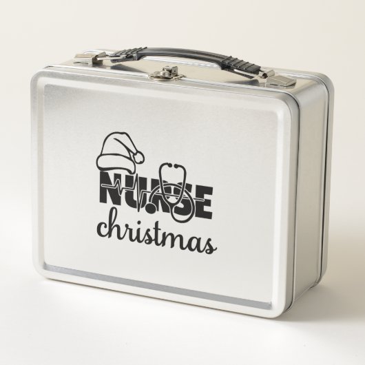 ナースクリスマスPNG メタルランチボックス (正面)