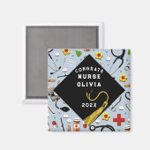 ナースグラードおめでとうギフト マグネット (正面/裏面)