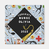 ナースグラードおめでとうギフト マグネット (正面)