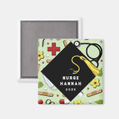 ナースグラードおめでとう マグネット (正面/裏面)