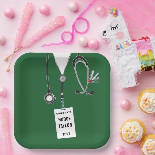 ナースグラード2025おもしろいパーティー紙プレート ペーパープレート (パーティー)