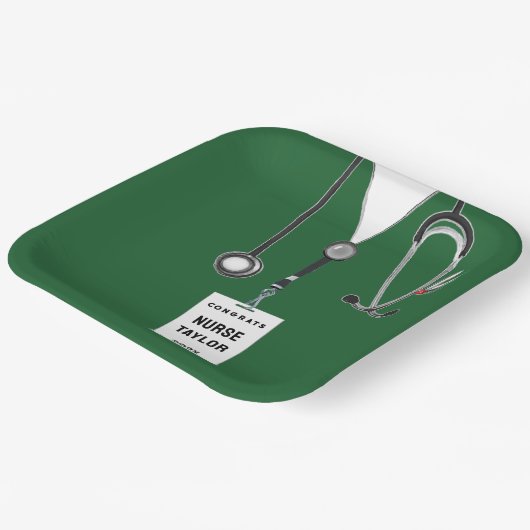 ナースグラード2025おもしろいパーティー紙プレート ペーパープレート (傾斜あり)