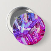 ナースグリッター薬ボタン 缶バッジ (正面&裏面)