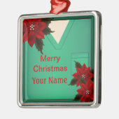 ナースグリーンスクラブクリスマスプレミアムオーナメント5 メタルオーナメント (左)