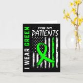 ナースグリーン私の患者のための私の腎臓の病気が待っている カード (黄色い花)