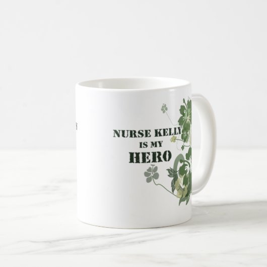 ナースケリーは私のヒーロー コーヒーマグカップ (正面右)