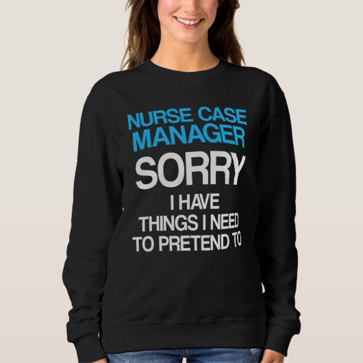 ナースケースマネージャーRn Management 12 スウェットシャツ (正面)