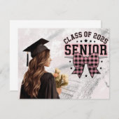 ナースコンパーソナライズされたガー用ナース卒業カード (正面/裏面)