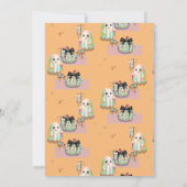 ナースゴーストのユーモアたっぷりの名言 パンプキンのコケティッシュさ 招待状 (裏面)